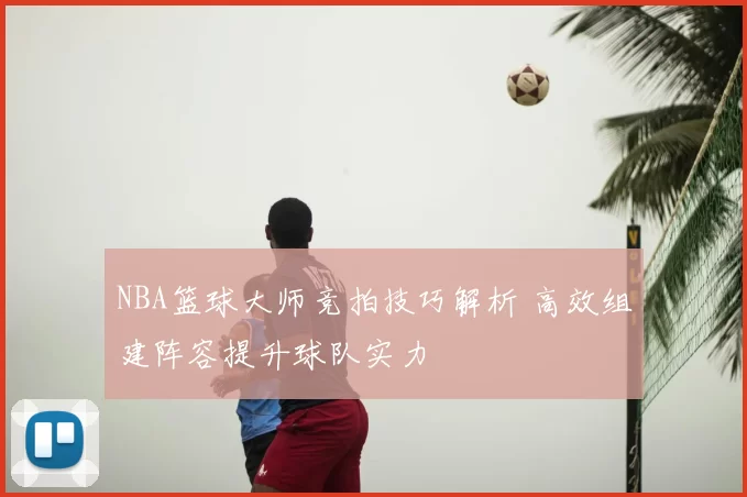 NBA篮球大师竞拍技巧解析 高效组建阵容提升球队实力