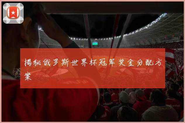揭秘俄罗斯世界杯冠军奖金分配方案