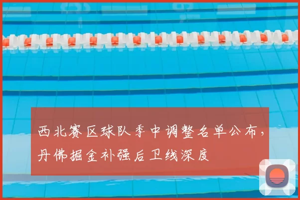 西北赛区球队季中调整名单公布,丹佛掘金补强后卫线深度