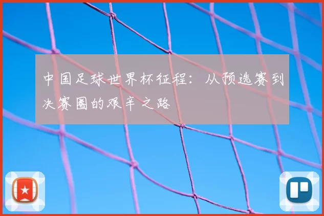 中国足球世界杯征程：从预选赛到决赛圈的艰辛之路