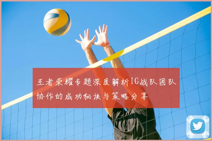 王者荣耀专题深度解析IG战队团队协作的成功秘诀与策略分享